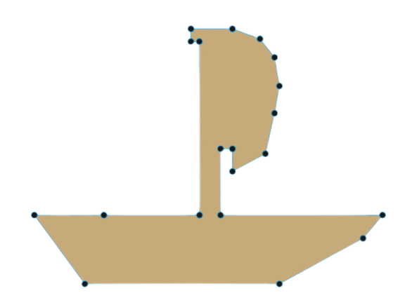 Boat image as layer