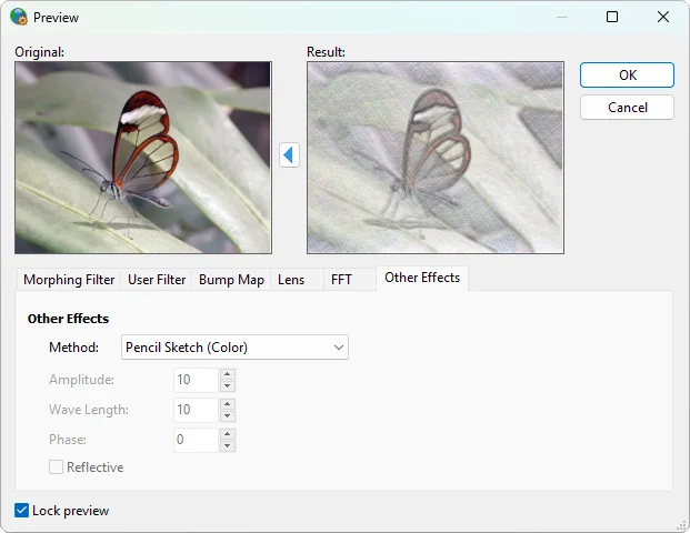 Image Effects dialog
