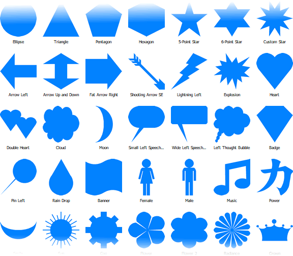 Vector shapes